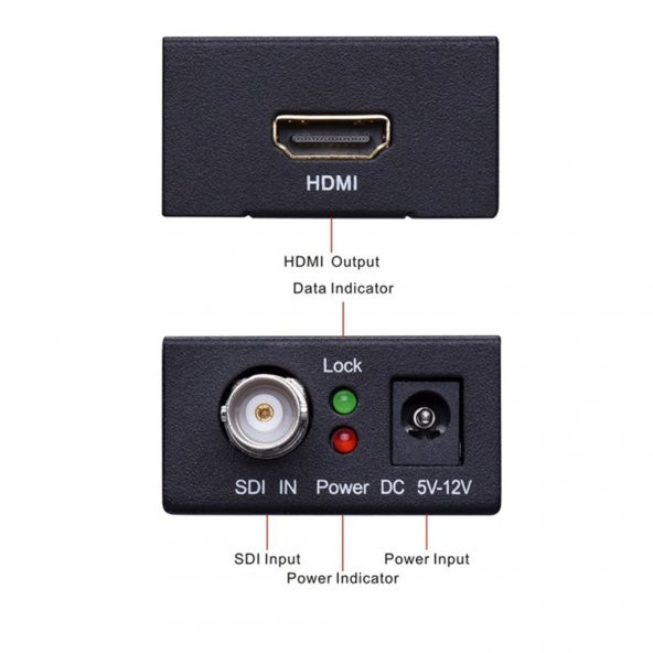 3G Hdmi To Sdi Çevirici Adaptör Bnc Sdi/Hd-Sdi/3G-Sdi 2.970 Gbit - Resim 9