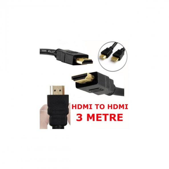 3M Metre Hdmi Kablo Görüntü Ses Full Hd 2160P 3D