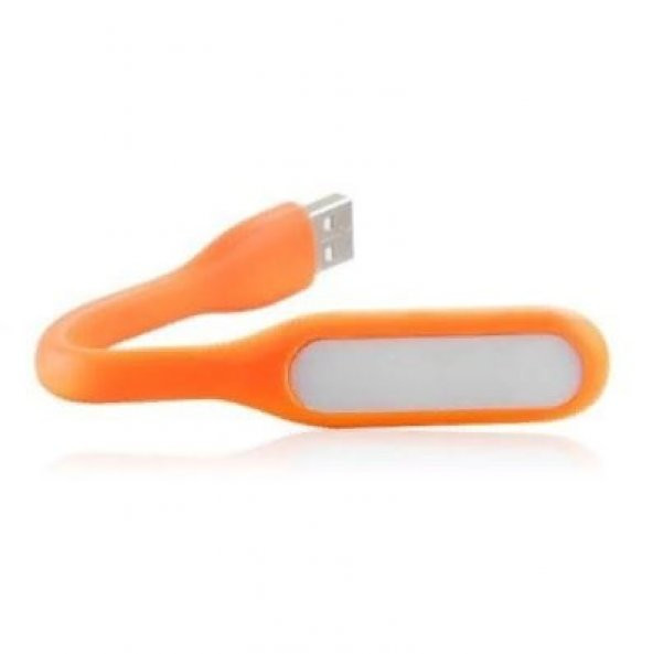 Usb Led Işık Notebook Powerbank Kamp Kitap Okuma Lambası Turuncu - 2