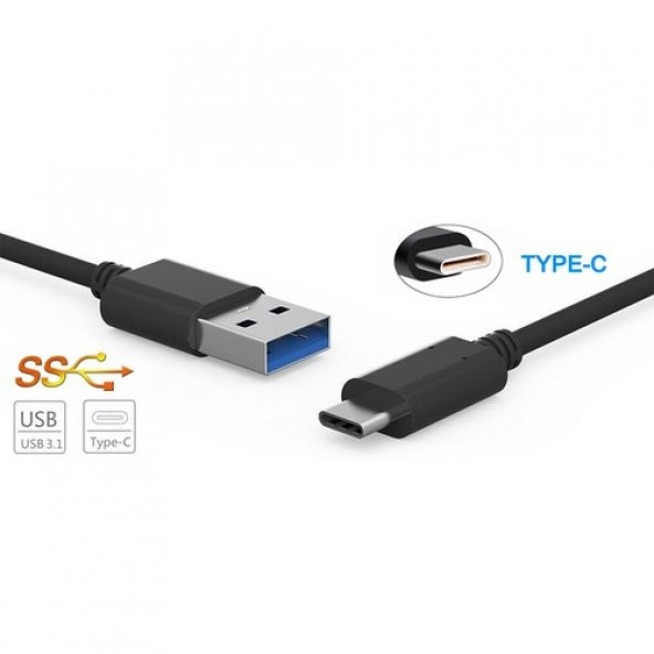 Usb Type C 3.1 Hızlı Şarj Data Kablo Samsung S8 S8 Plus Lg G5 G6 (374636696) ürün görseli 1