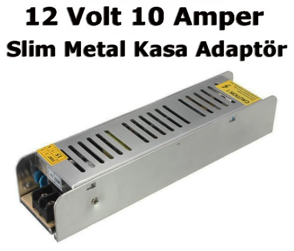 12V 10A Kamera Adaptörü 12 Volt 10 Amper Led Adaptörü Trafo Slim