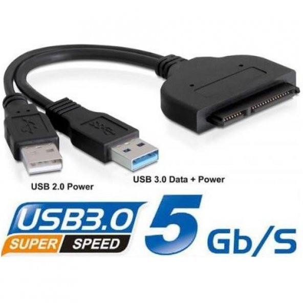 Hard Disk Ssd Hdd Bağlantı Kablosu Usb 3.0 Sata Harici Disk Kablo