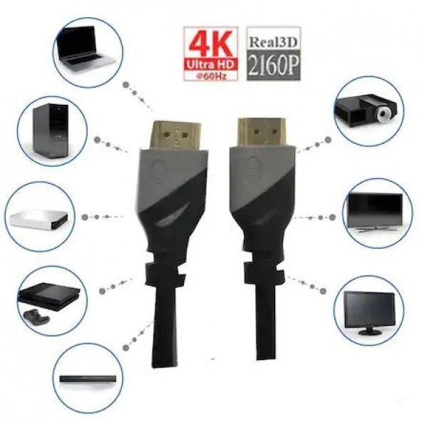 Hdmi Kablo 2.0 4K 60Hz 19+1 Kablo Ultra Hd 2160P Kalite 1.8 Metre - 2