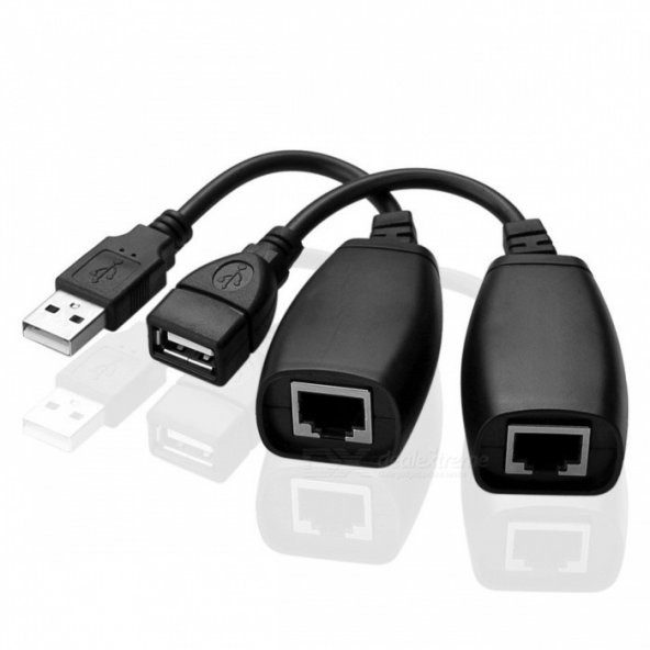 Usb To Rj45 Uzatma Extender Kablo Güçlendirici 45 Metre Uzatici - Resim 2