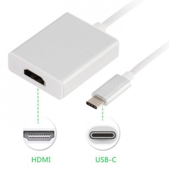 Usb 3.1 Type-C To Hdmi 4K Çevirici Dönüştürücü Adaptör - 4