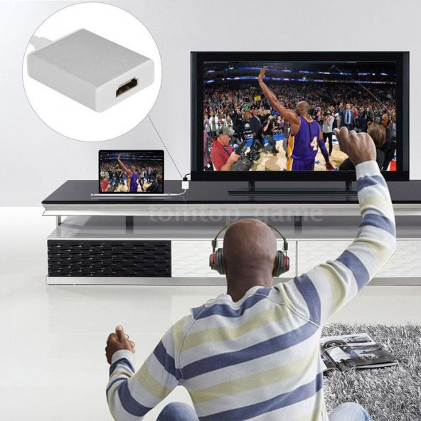Usb 3.1 Type-C To Hdmi 4K Çevirici Dönüştürücü Adaptör - 6