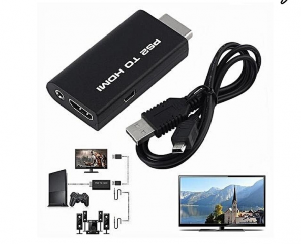 Ps2 To Hdmi Tv Kablosu Çevirici Adaptör Dönüştürücü Playstation 2