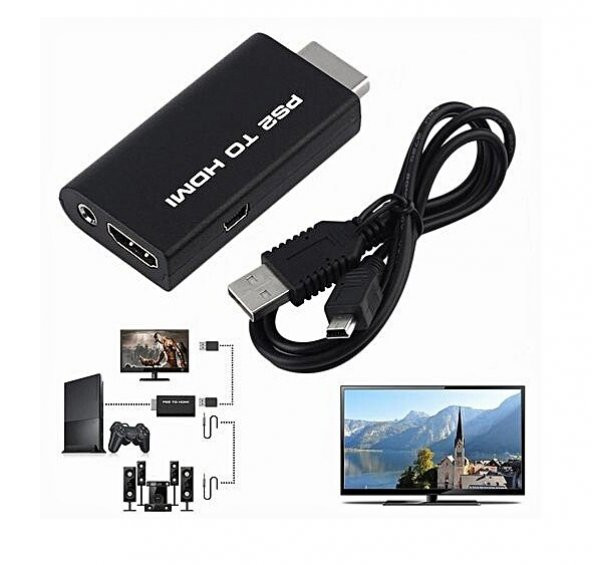 Ps2 To Hdmi Tv Kablosu Çevirici Adaptör Dönüştürücü Playstation 2 - 9