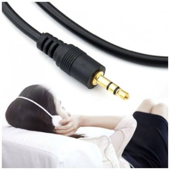 Kulaklık Uzatma Kablosu 3.5Mm Ses Dişi Erkek Altın Uç 3M Metre (330924489) - Resim 5