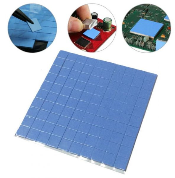 Termal Pad Ped Soğutucu Silikon Pad 1.5Mm Kalınlık 2X2Cm 100 Adet