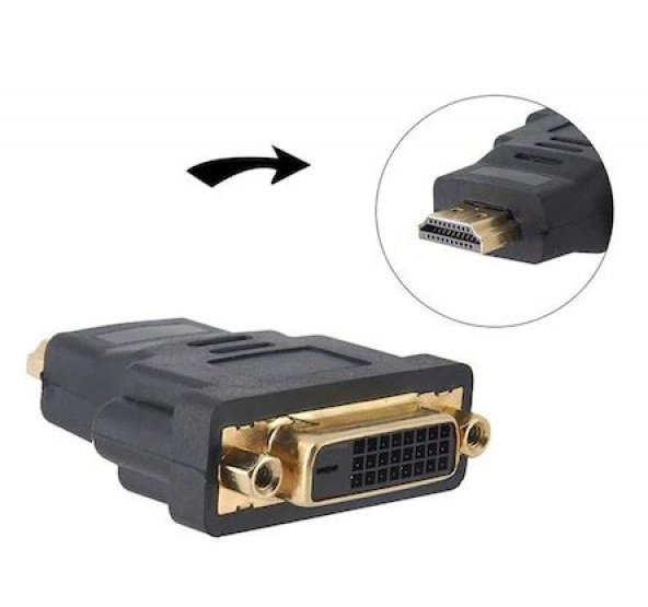 HDMI Erkek To Dvi Dişi Çevirici 24 1 Dönüştürücü Dvi To HDMI - Resim 3