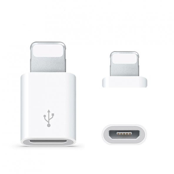 Micro Usb Iphone 5 6 7 Şarj Çevirici 5 Pin 8 Pin Çevirici Adaptör