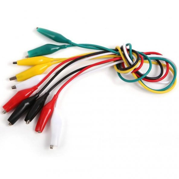 Kablolu Krokodil Test Kablosu Krokodil Uçluk 10 Adet (311561893) - Resim 3