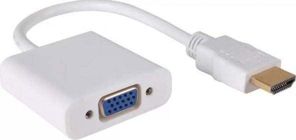 Hdmi To Vga Çevirici Adaptör Monitör Tv Projeksiyon Ekran Kablosu