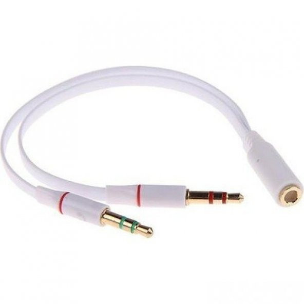 Kulaklık Mikrofon Çoklayıcı 3.5Mm Çoklu Kulaklık Kablosu Stereo (296080381)