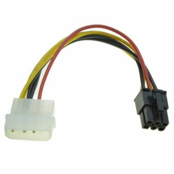 6 Pin 4 Pin Molex Ekran Karti Kablosu Power Pci-E Express 20Cm