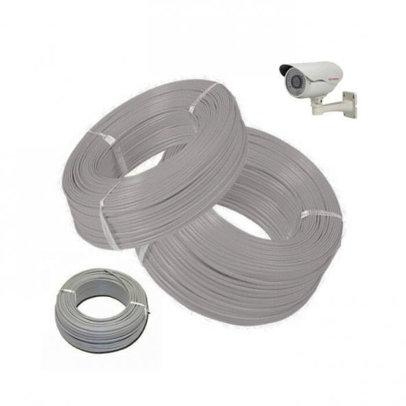Cctv Kablo Güvenlik Kamera Kablosu 2+1 0.22Mm Cctv 250 Metre - 2