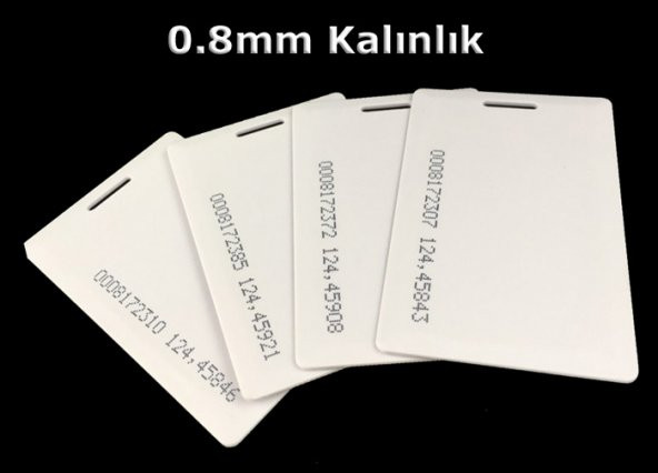 Proximity Kart Göster Geç Rfid 125Khz 08Mm Geçiş Kartı 50 Adet - 2