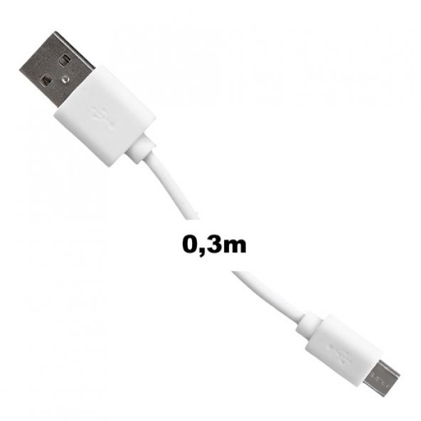 Sony Z1 Z2 Z3 Z5 Lg G2 G3 G4 Huawei Gm Kısa Micro Usb Kablo 30Cm (286649899) - 2