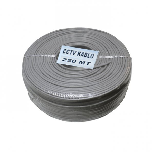 Cctv Kablo Güvenlik Kamera Kablosu 2+1 0.22Mm Cctv 250 Metre - 6