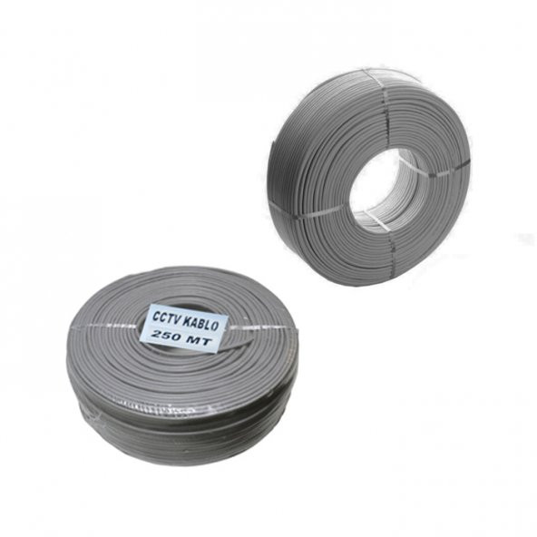 Cctv Kablo Güvenlik Kamera Kablosu 2+1 0.22Mm Cctv 250 Metre - 8