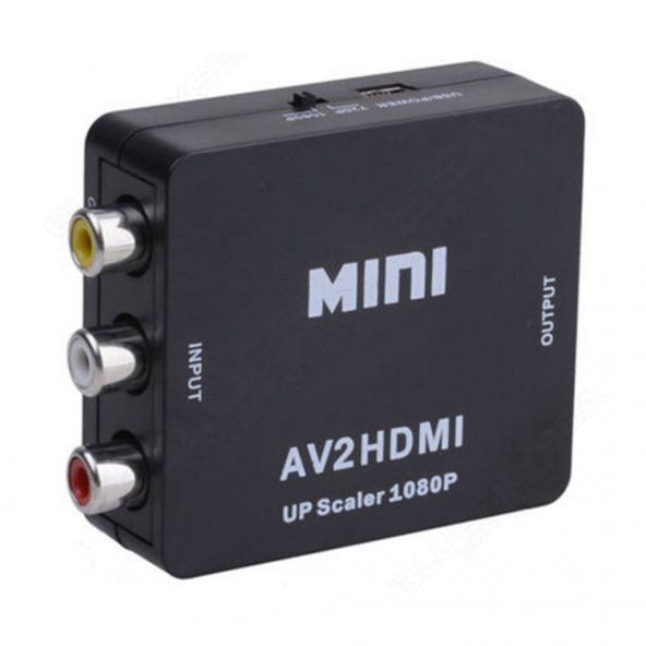 Rca To Hdmı Tos Av Çevirici Dönüştürücü Av Video Adaptor Tüplü Tv