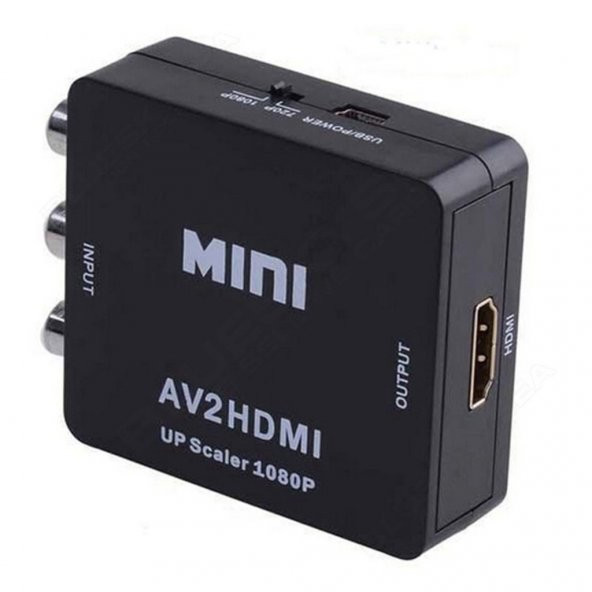 Rca To Hdmı Tos Av Çevirici Dönüştürücü Av Video Adaptor Tüplü Tv - 2