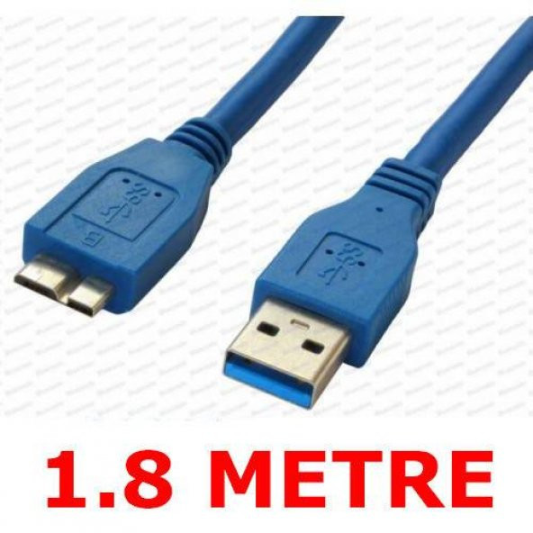 Usb 3.0 Hdd Harddisk Kablosu Yüksek Hizli Veri Aktarma 1.8 Metre