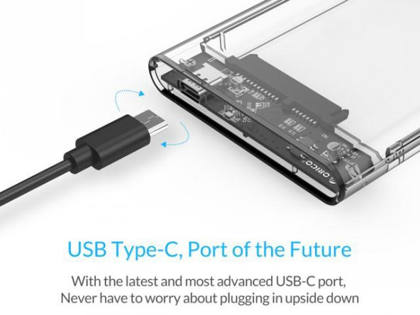 Harddisk Kutusu 2.5 Usb 3.1 Type C Sata Harici Hdd Ssd 5 Gbps - 2
