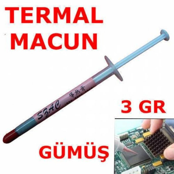 Termal Macun Mini Boy 3Gr Işlemci Macunu Ekran Kartı Macunu 2Adet