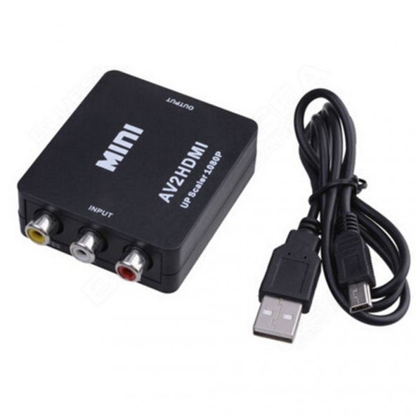 Rca To Hdmı Tos Av Çevirici Dönüştürücü Av Video Adaptor Tüplü Tv - 3