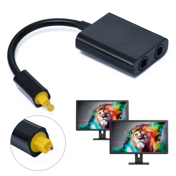 Digital Toslink Ses Çoklayıcı 1 Giriş 2 Çıkış Fiber Çoklayıcı