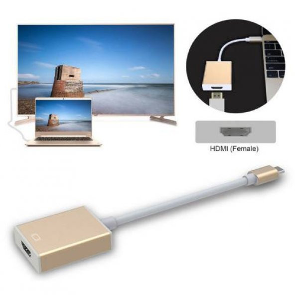 Apple Type C Usb-C Usb 3.1 To Hdmi 4K Çevirici Dönüştürüc Macbook - 3