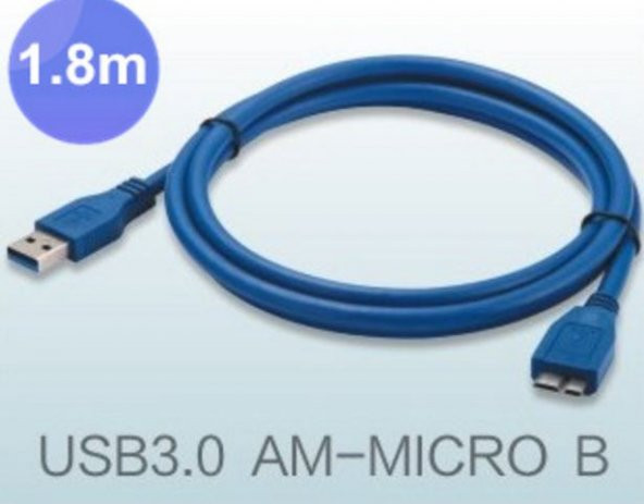 Hard Disk Kablosu Usb 3.0 Hdd Kablosu Yüksek Hızlı Kaliteli 1.8M ürün görseli