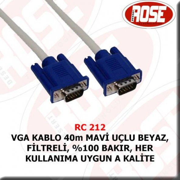 Vga Vga Kablo 40 Metre ürün görseli