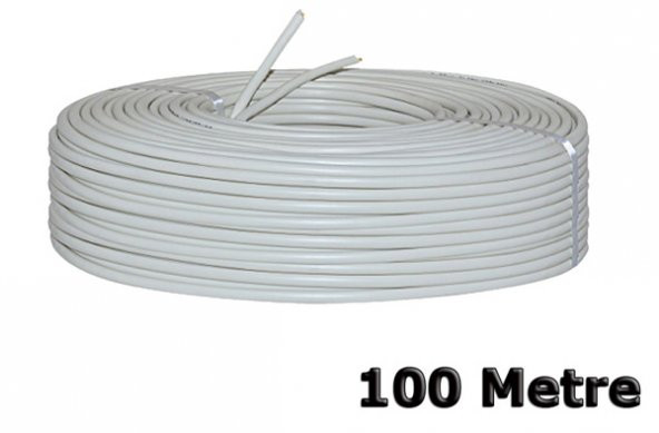 Güvenlik Kamera Kablosu 2+1 Cctv 2X0.22 Coax Top 100 Metre Kablo