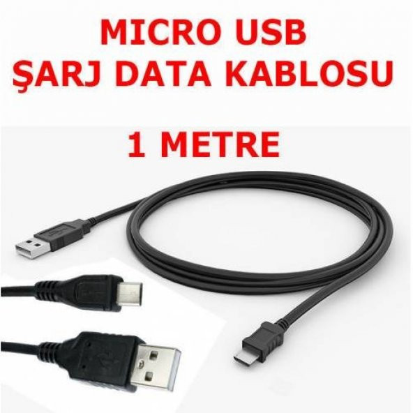 Micro Usb Şarj Data Kablosu Htc Lg Samsung S6 1M (259913211)
