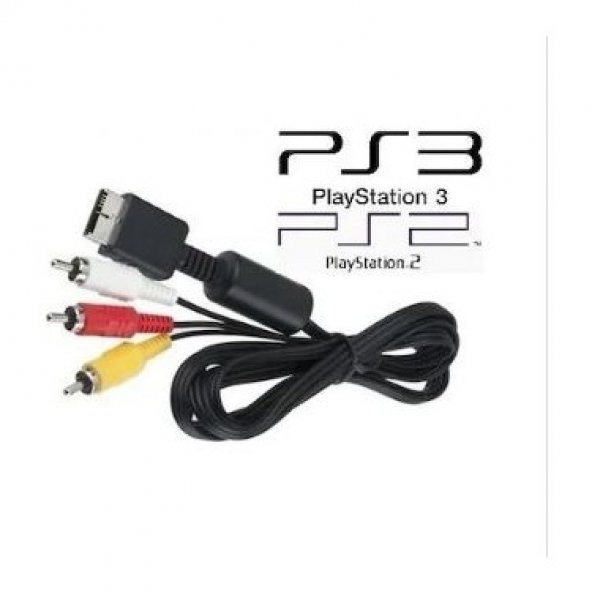 Playstation PS2 PS3 TV AV Bağlantı Kablosu 2 Metre - 5