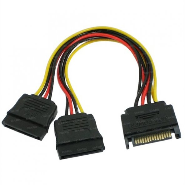 Sata To 2 X Sata Power Çoklayici Y Kablo - Resim 2