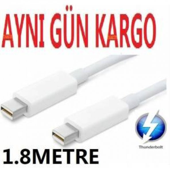 Thunderbolt Kablo Macbook Mini Displayport 1.8M