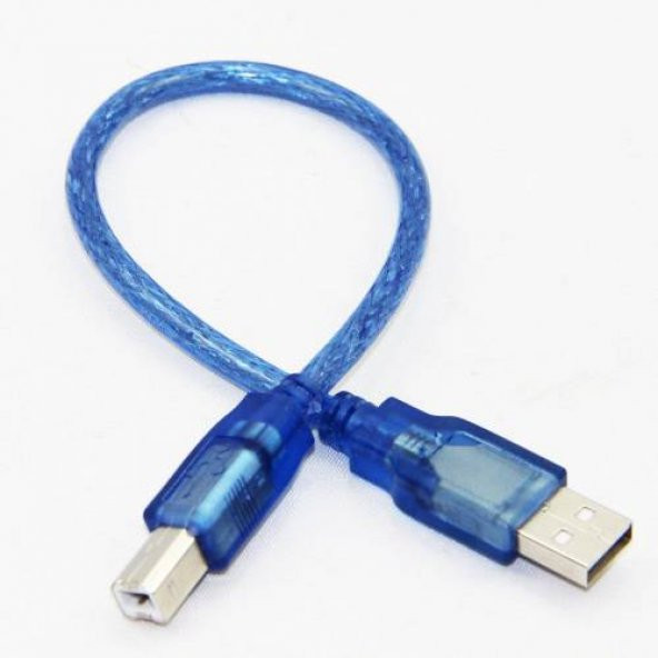 Usb Yazıcı Kablosu 30Cm Usb Printer Kablosu Usb 2.0