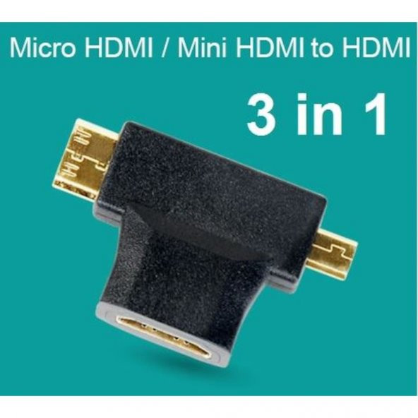 Turbosepet Mini Hdmi Mikro Hdmi Dişi Erkek Çevirici Yüksek Hızlı Çevirici 259899681