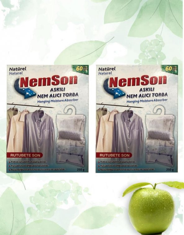 Askılı Nem Alıcı Yeşil Elma 250 gr 2 Adet - 2