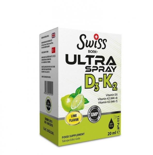 Swiss Bork Ultra D3 +  K 2 20 Ml Sprey 8681820201925
