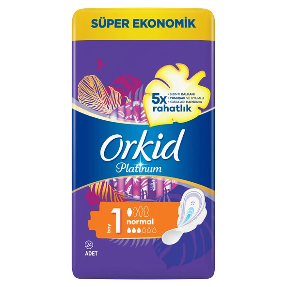 Orkid Platinum Süper Ekonomik Ped Normal 24 Adet - 2
