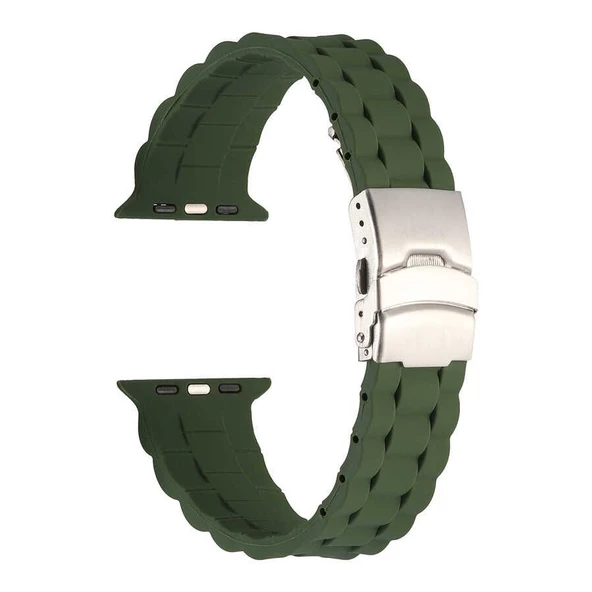 Gpack Apple Watch 7 41mm Kordon Mat Silikon Ayarlanabilir KRD 72 - 3