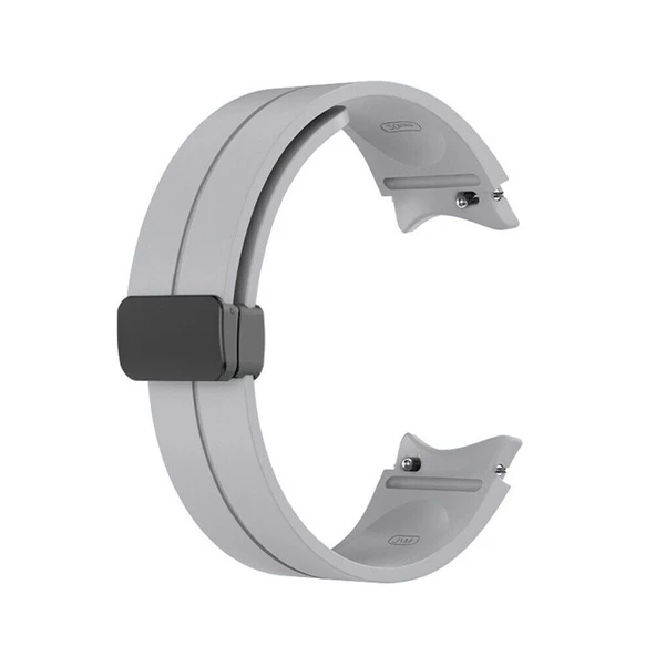 Gpack Samsung Galaxy Watch 4 46mm Kordon Düz Silikon Mıknatıslı HS24 - 4