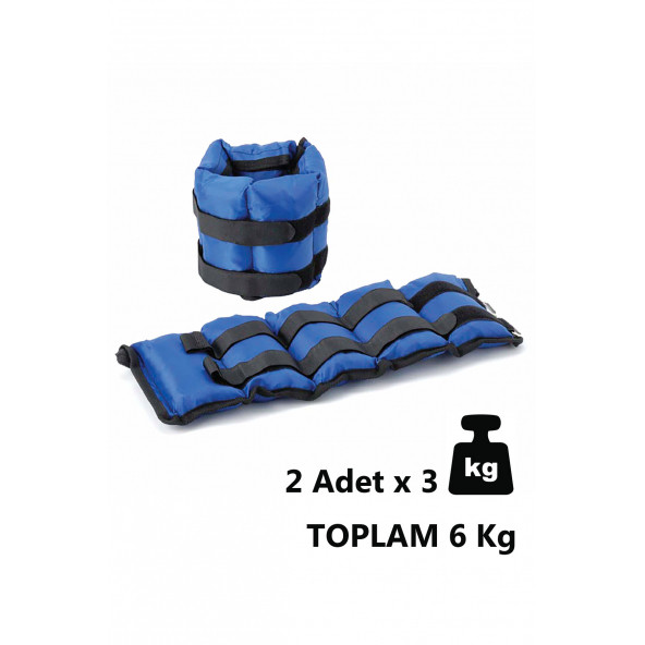 Spor Byfit 3 Kg x 2 Adet El veya Ayak Bileği Ağırlığı - 3