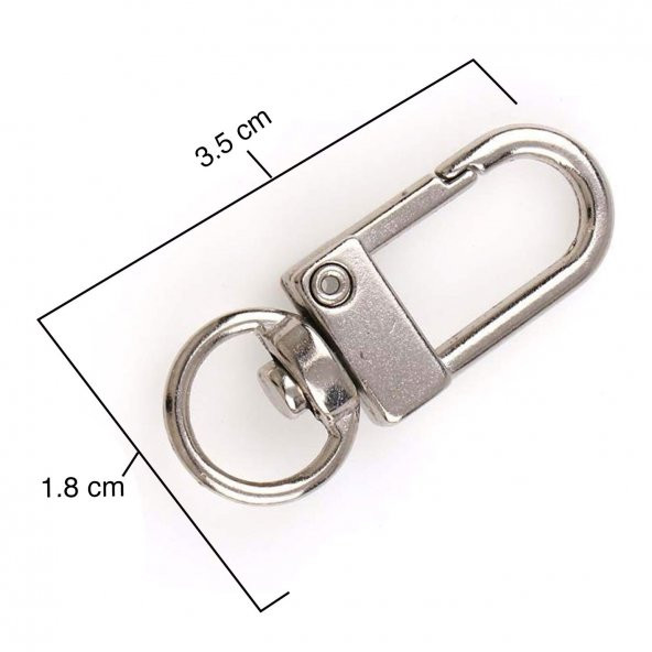 4 Adet Anahtarlık Ve Kolye Bağlantı Aparatı Geniş Kulp