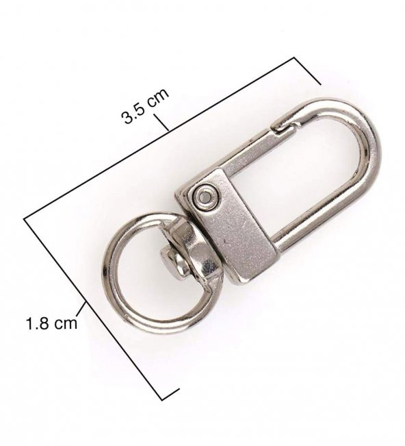 10 Adet Anahtarlık Ve Kolye Bağlantı Aparatı Geniş Kulp